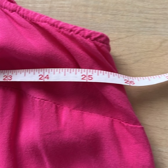 Torrid Eyelet Tank Top Pink Lace Size 3 Ruffle High Neck - Picture 5 of 8